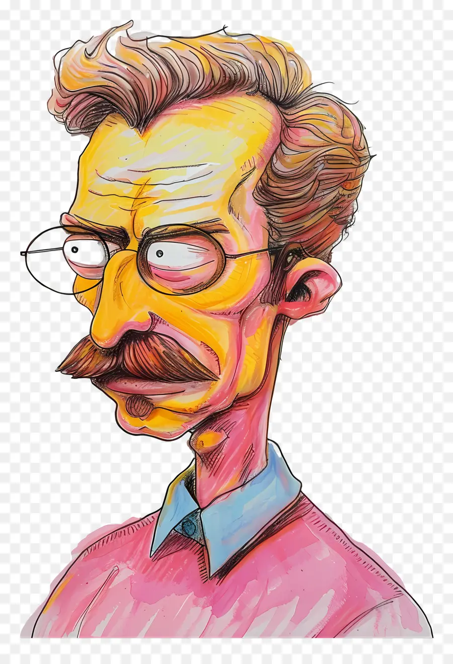 Ned Flanders，Pria Kartun Berkacamata PNG