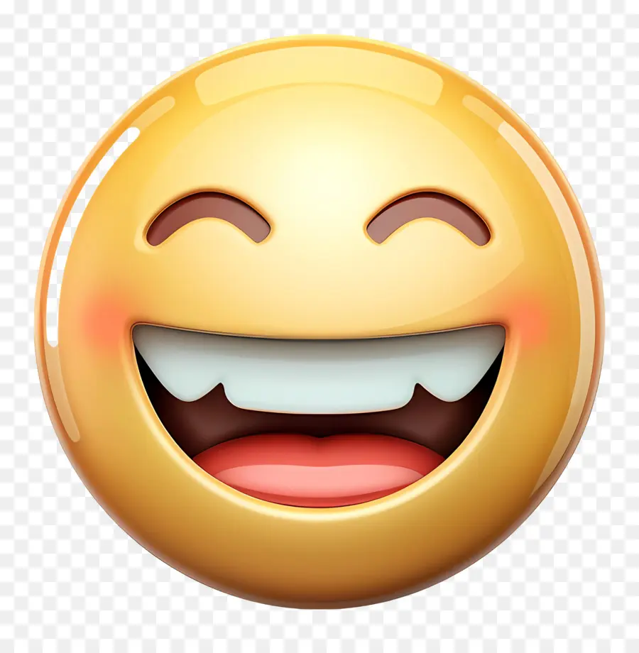 Emoji Senyum，Emoji Tertawa PNG