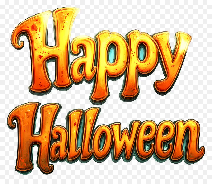 Selamat Halloween，Teks Selamat Halloween PNG