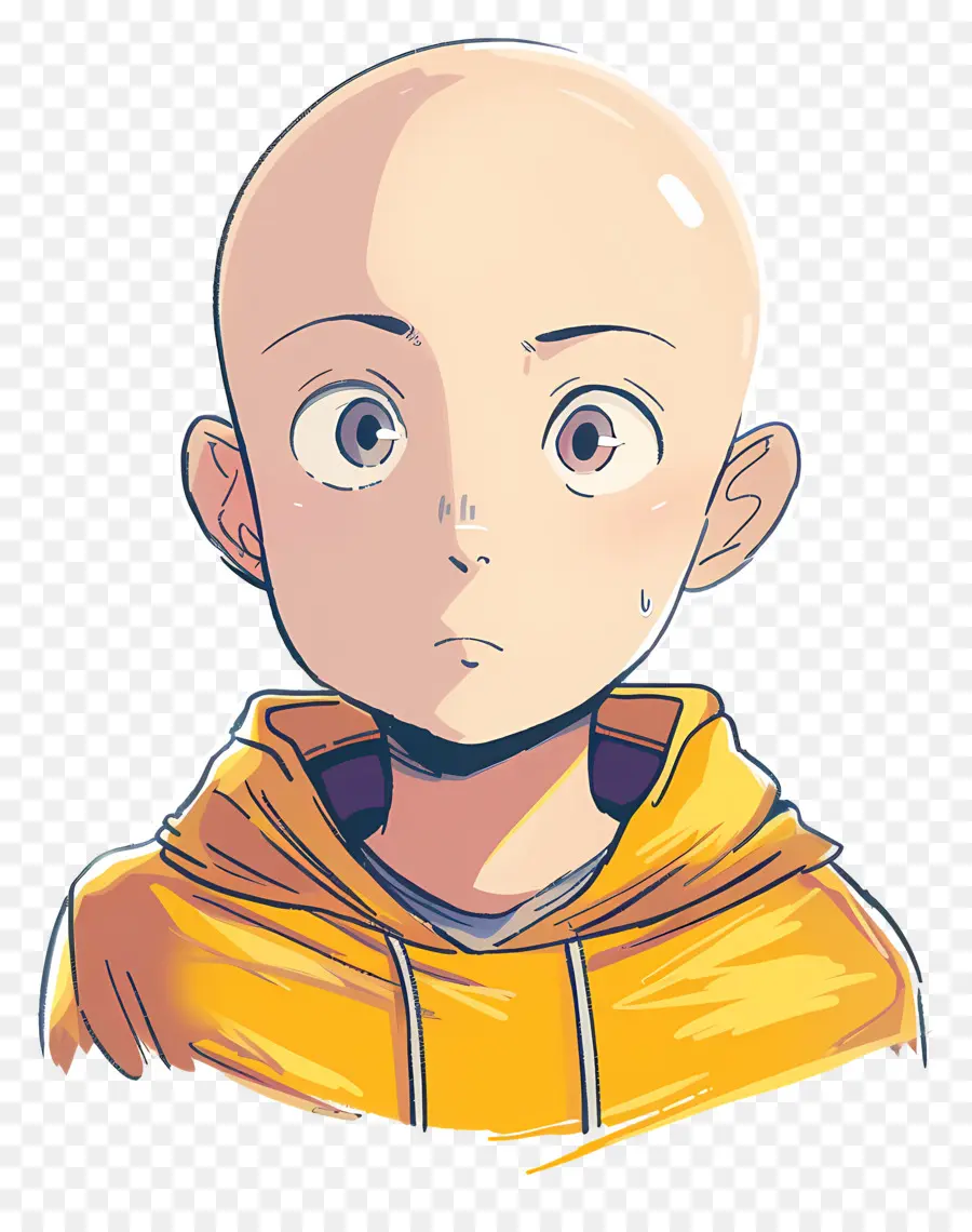 Saitama，Karakter Anime Botak PNG