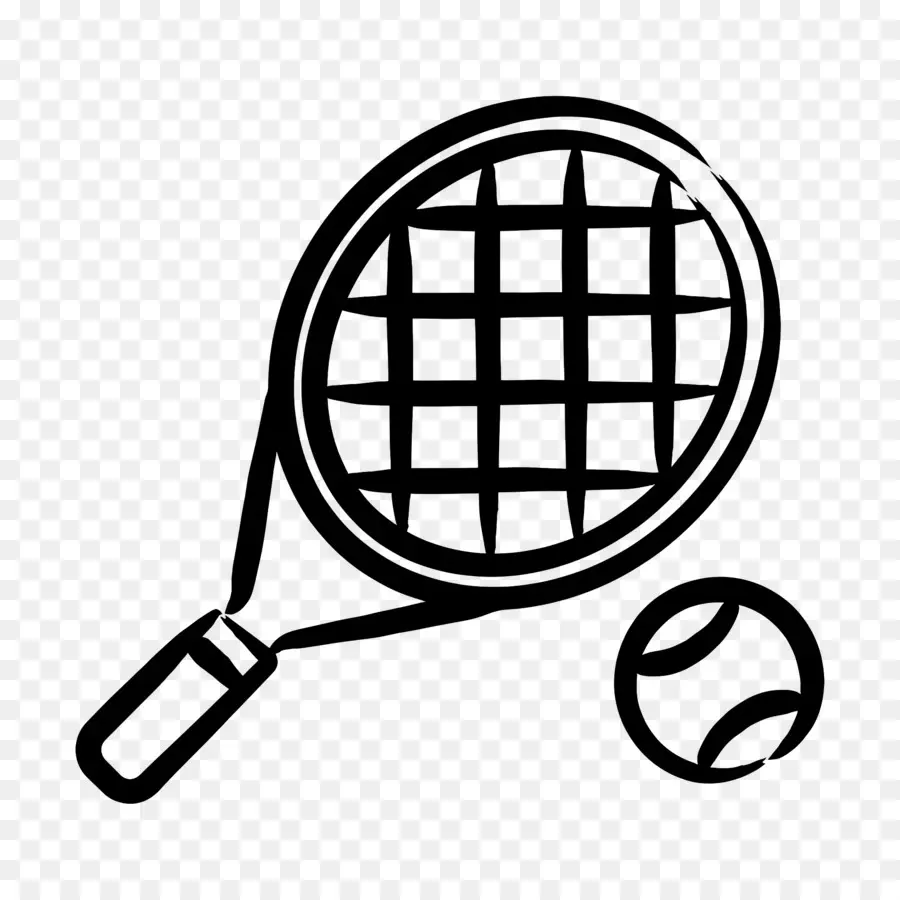 Raket Tenis，Raket Tenis Dan Bola PNG