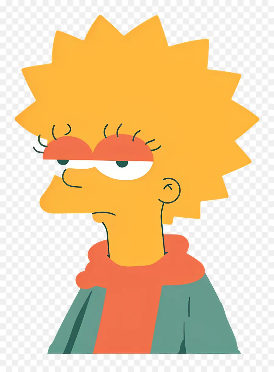 Maggie Simpson，Karakter Kuning Dengan Rambut Runcing PNG