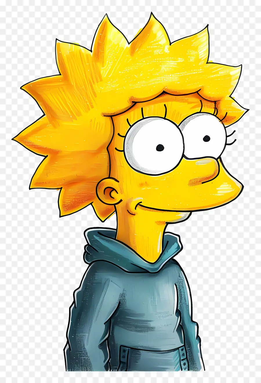 Lisa Simpson，Gadis Kartun PNG