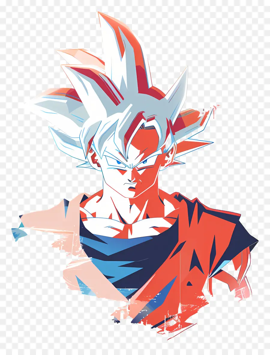 Goku，Karakter Anime Dengan Rambut Runcing PNG