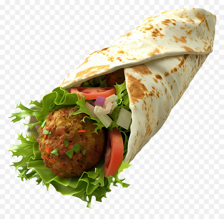 Bungkus Falafel，Membungkus PNG