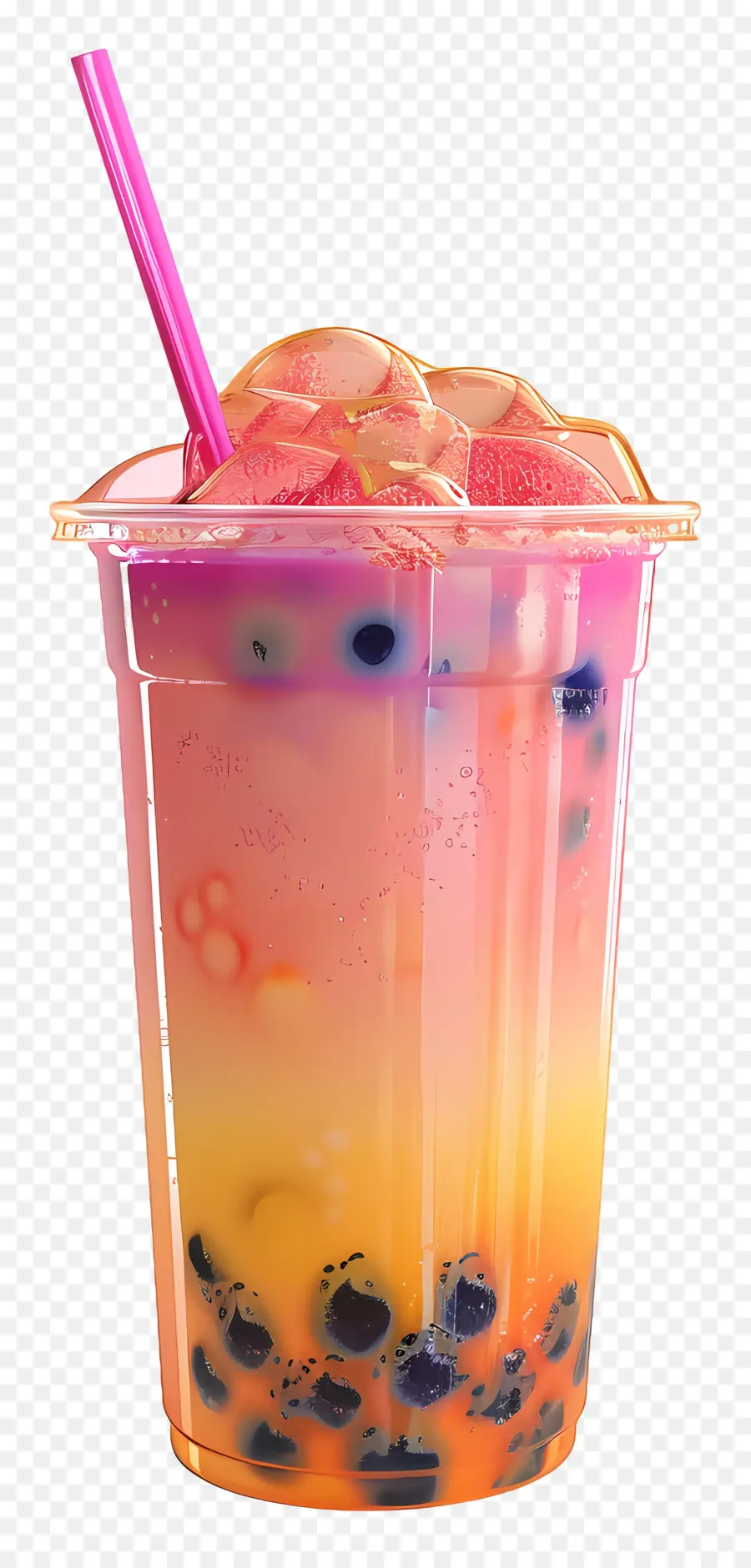 Minuman Boba，Teh Gelembung PNG