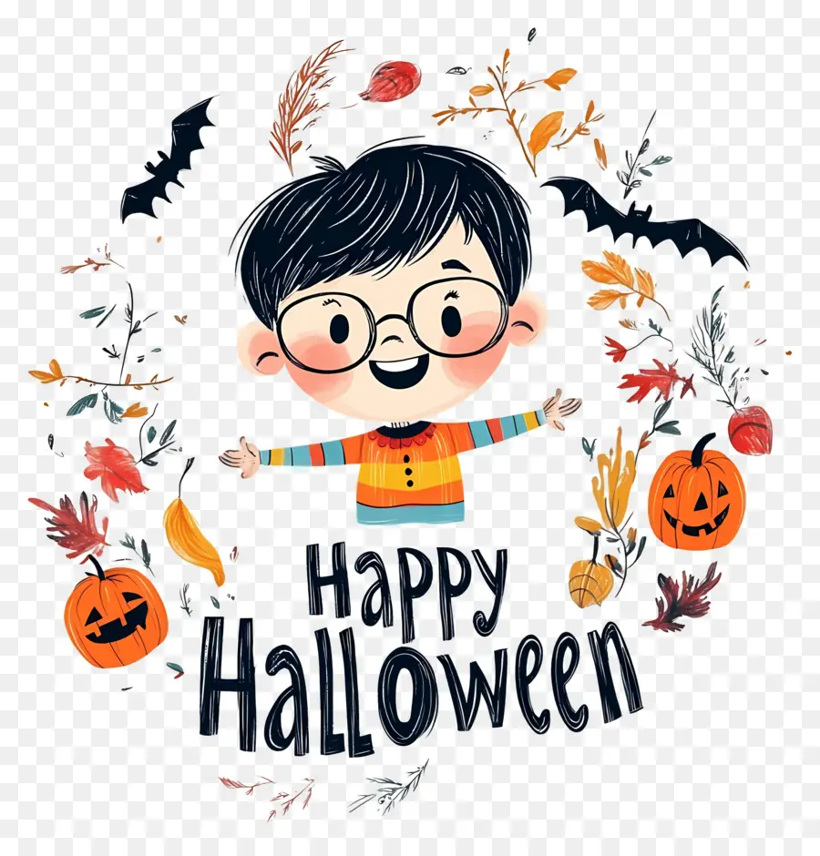 Selamat Halloween，Bocah Halloween PNG