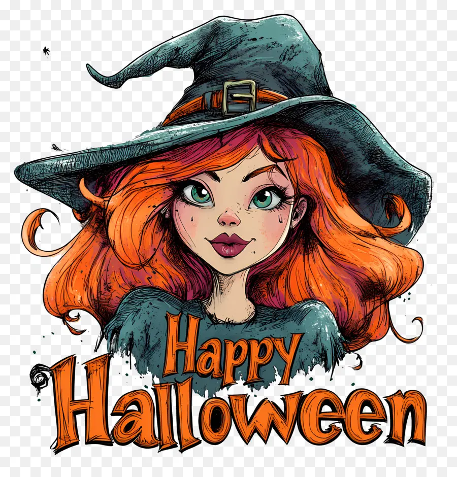 Selamat Halloween，Gadis Halloween PNG