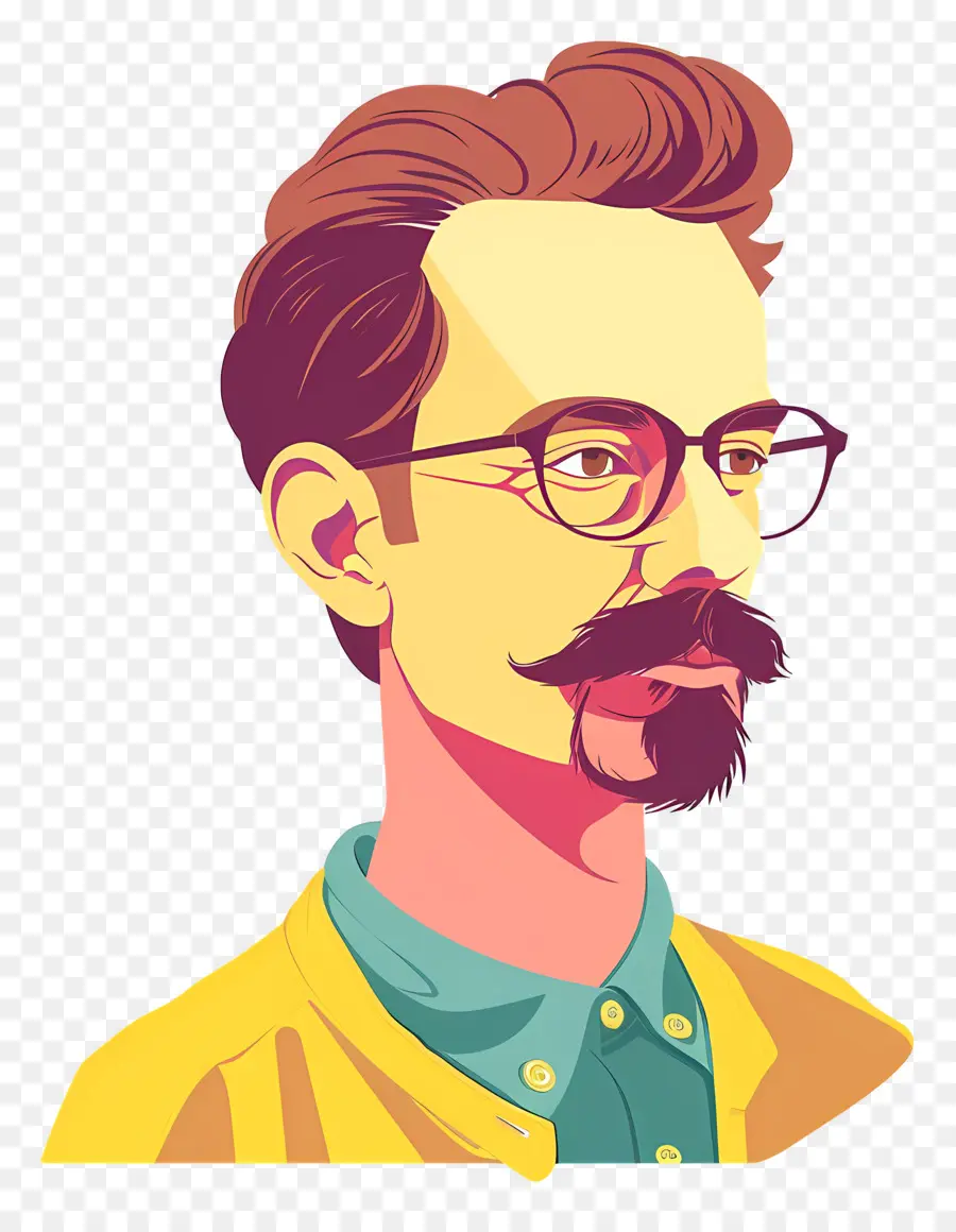 Ned Flanders，Pria Berkacamata PNG