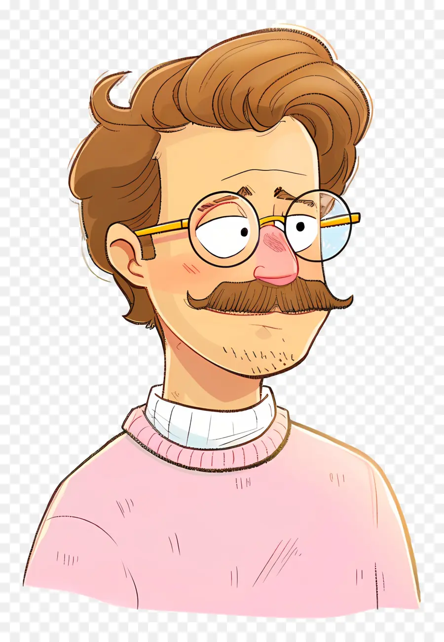 Ned Flanders，Pria Kartun Berkacamata PNG