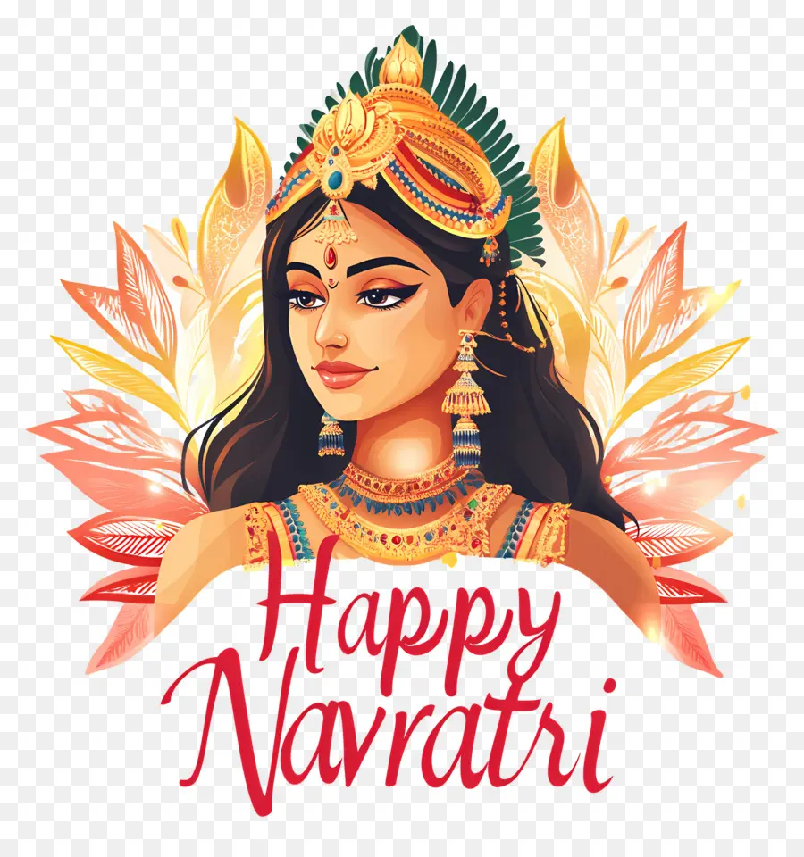 Selamat Navratri，Wanita Navratri PNG