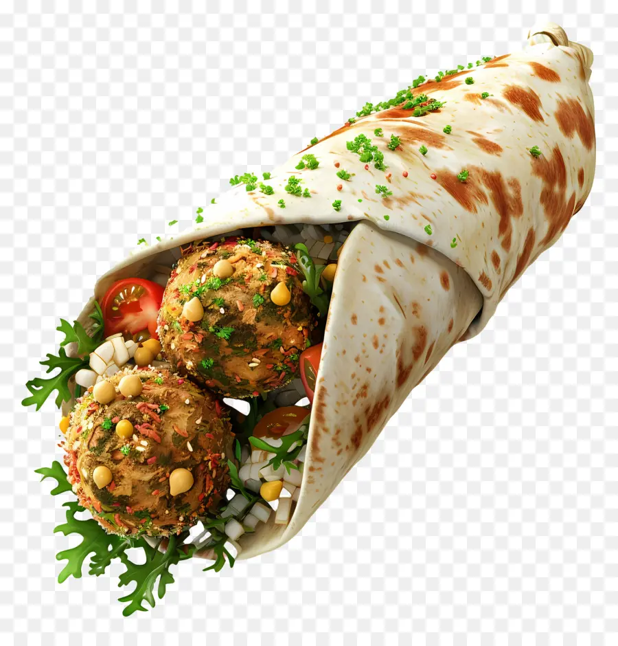 Bungkus Falafel，Falafel PNG