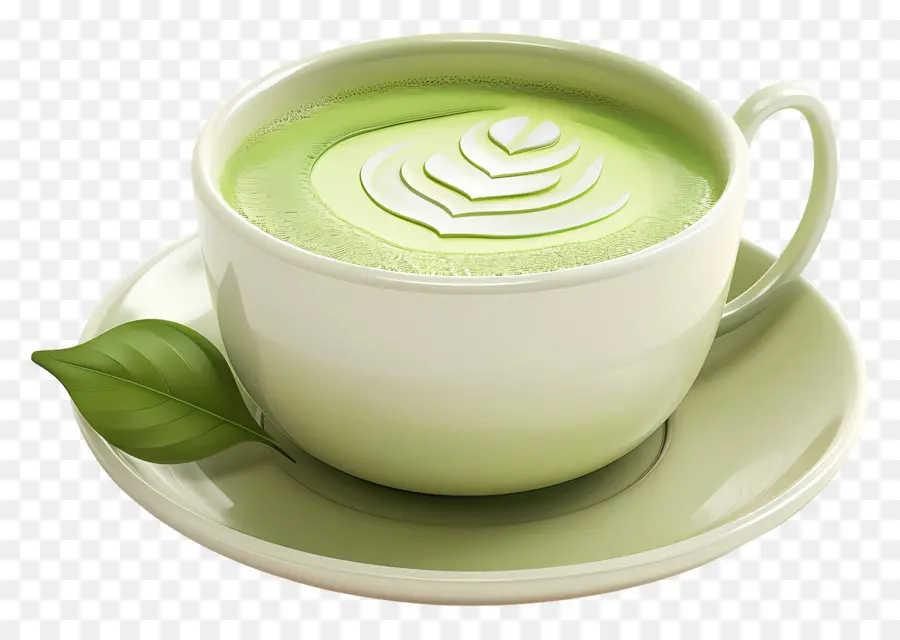 Teh Matcha，Cocokkan Latte PNG