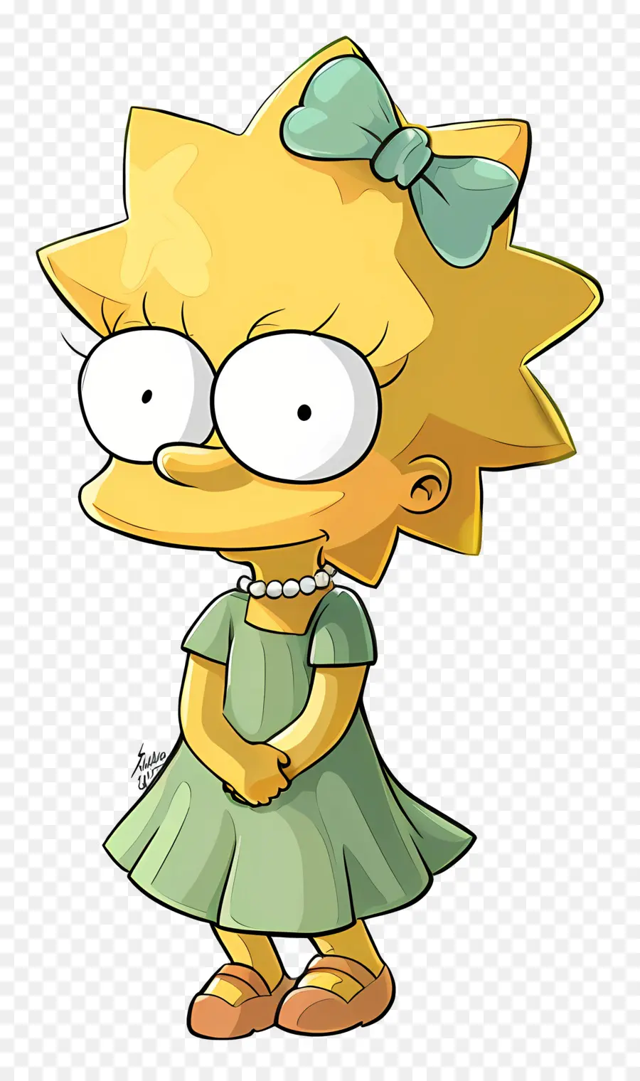 Maggie Simpson，Gadis Kartun Kuning PNG