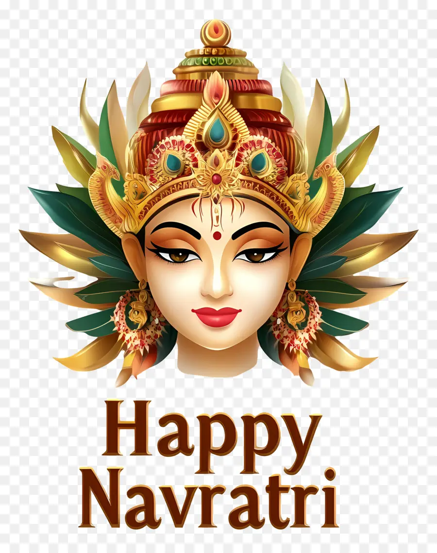 Selamat Navratri，Wajah Dewi PNG