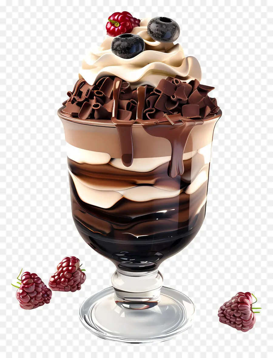 Parfait Coklat，Beri Sunda PNG