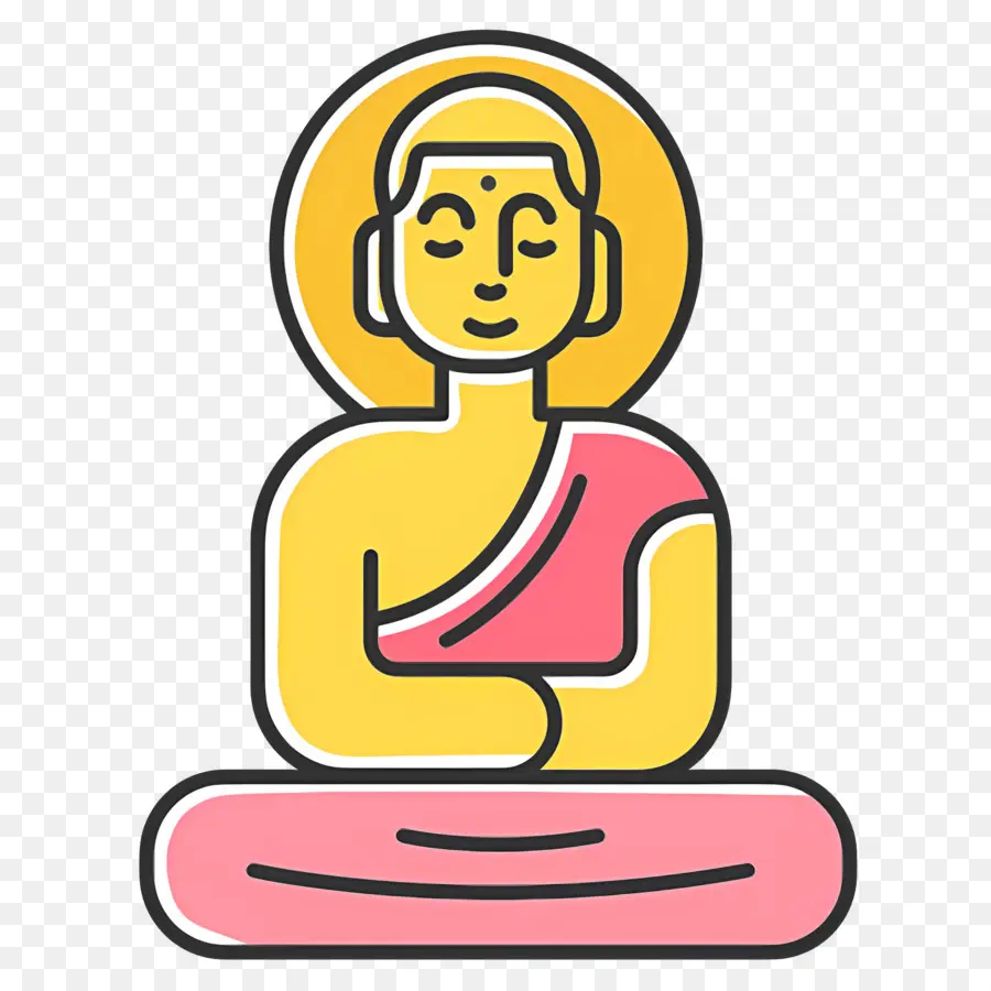 Budha，Buddha Berwarna PNG