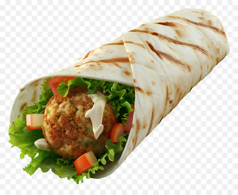 Bungkus Falafel，Bungkus Sandwich PNG