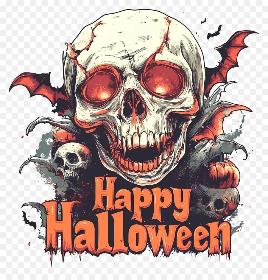 Selamat Halloween，Tengkorak PNG