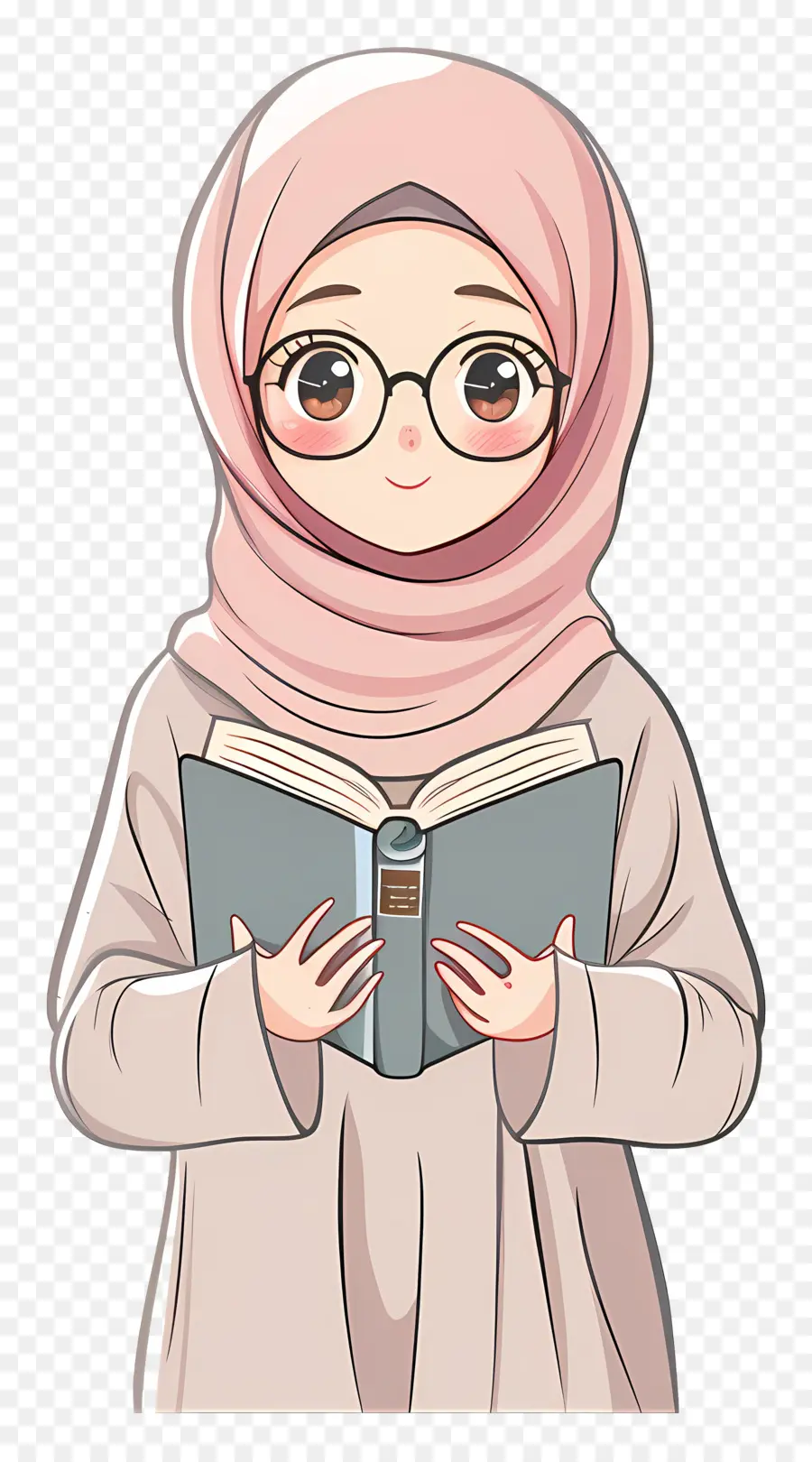 Buku Pegangan Gadis Hijab，Buku Bacaan Gadis PNG