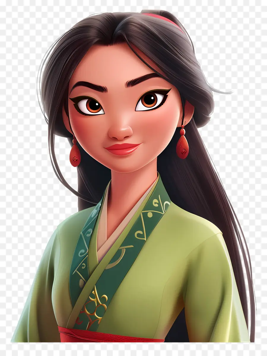 Putri Mulan，Wanita Berpakaian Tradisional PNG