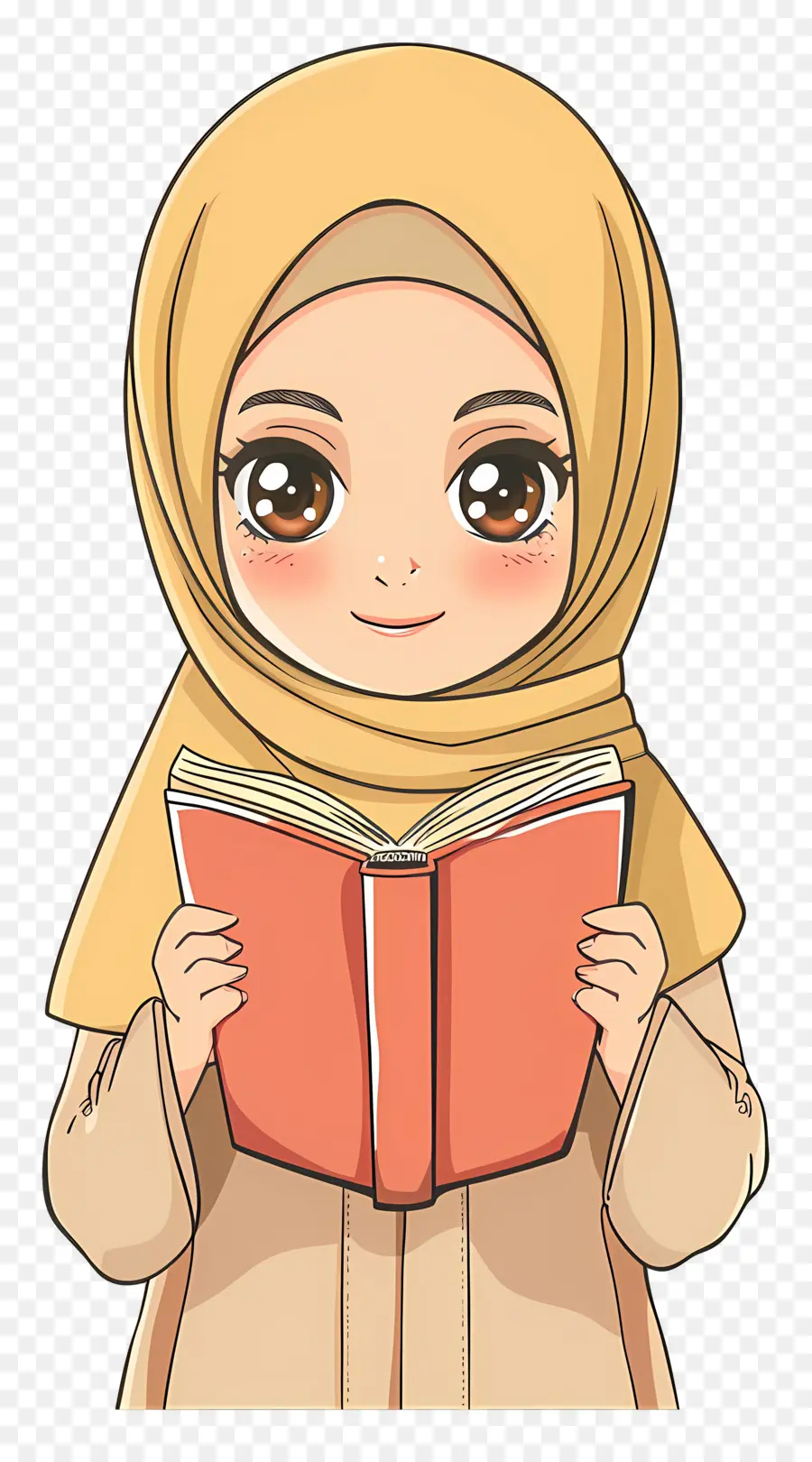 Buku Pegangan Gadis Hijab，Buku Bacaan Gadis PNG