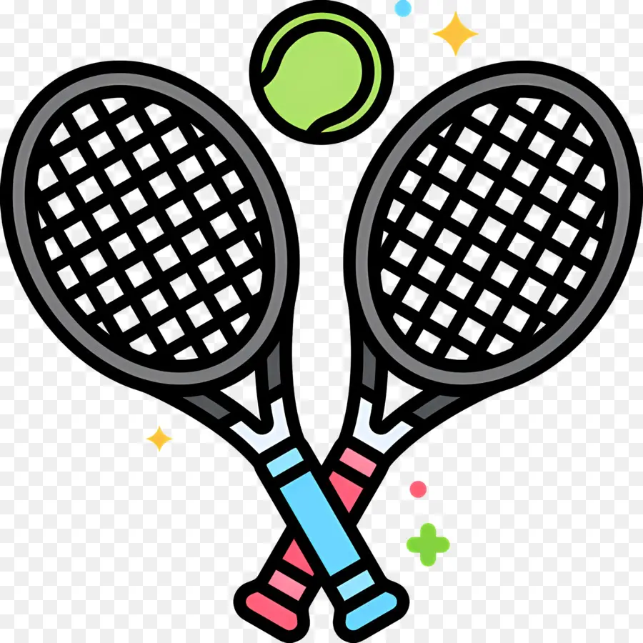 Raket Tenis，Raket Tenis Dan Bola PNG