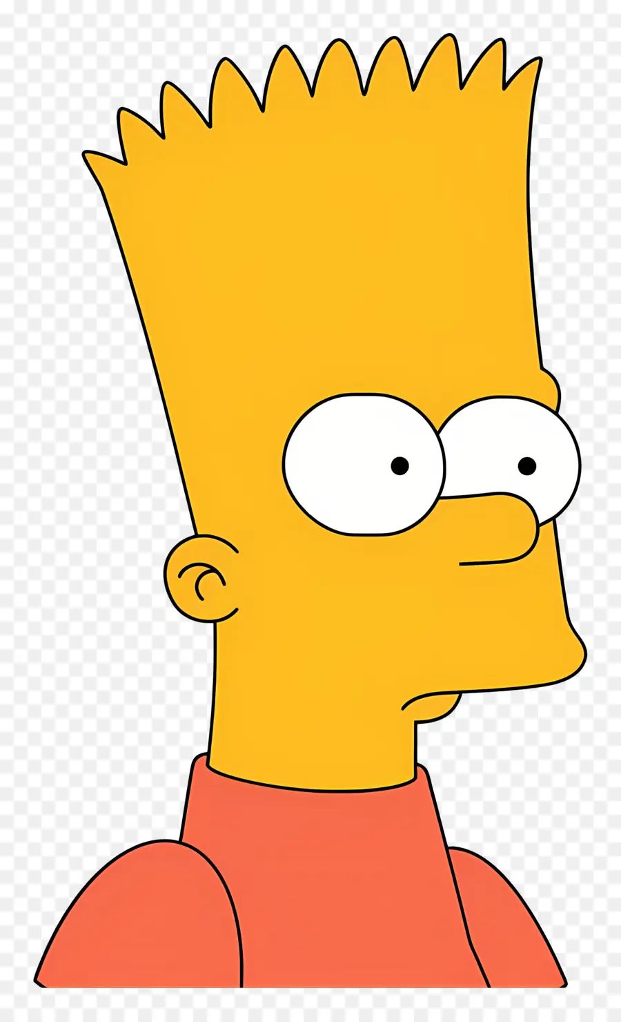 Bart Simpson，Kulit Kuning PNG