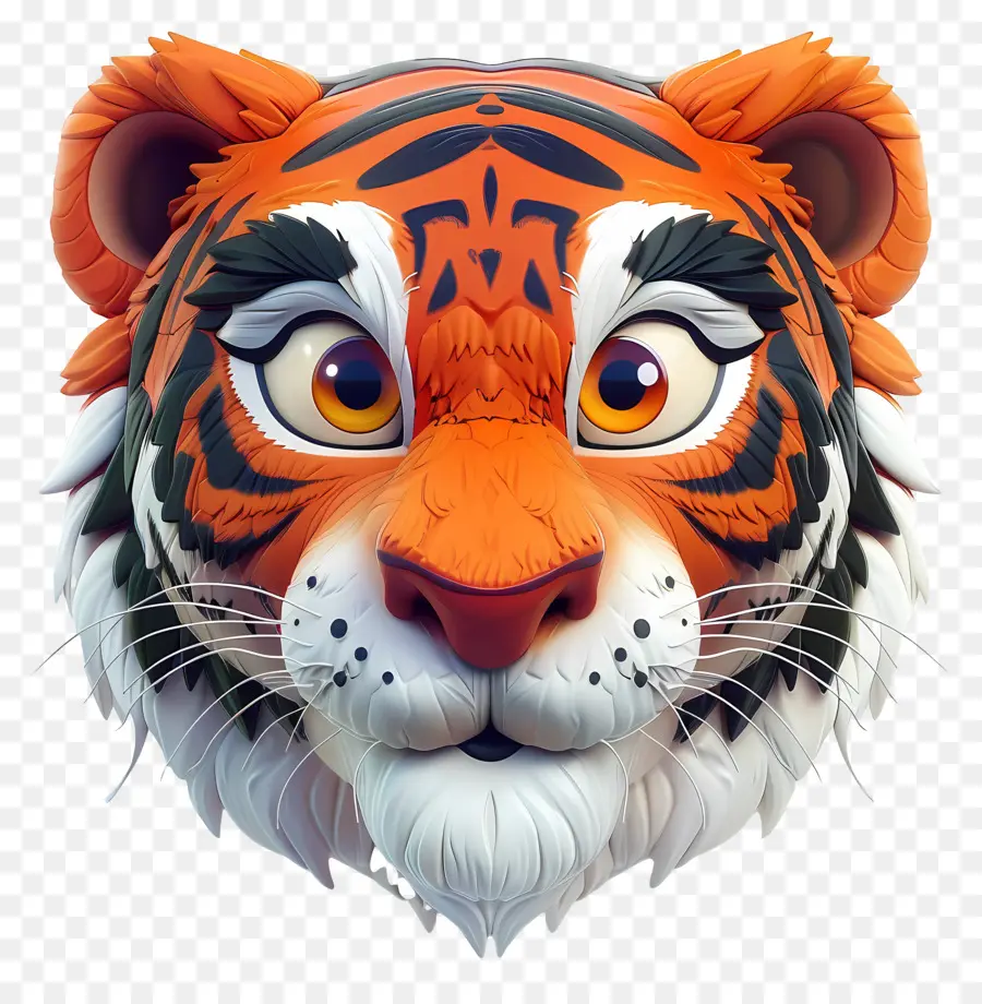 Wajah Harimau，Harimau Kartun PNG