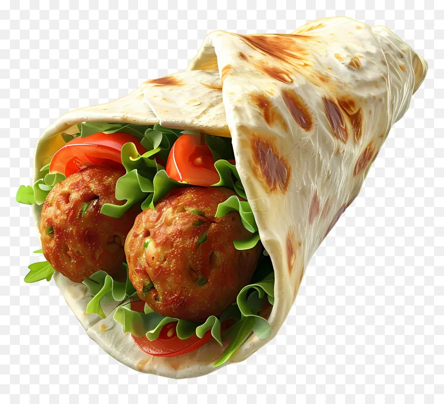 Bungkus Falafel，Bungkus Sandwich PNG