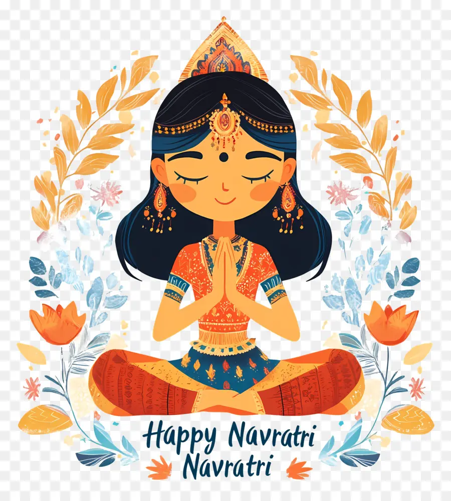 Selamat Navratri，Ilustrasi Selamat Navratri PNG