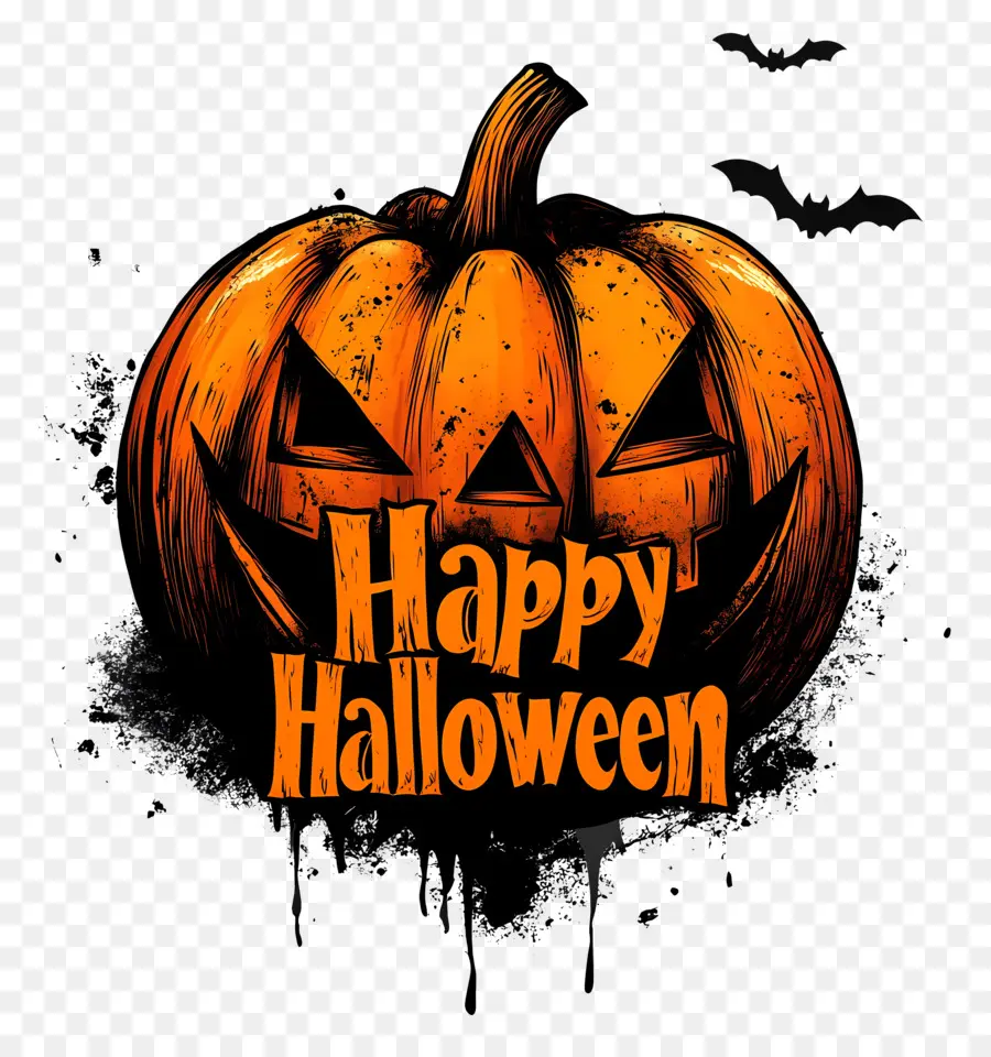 Selamat Halloween，Labu Halloween PNG