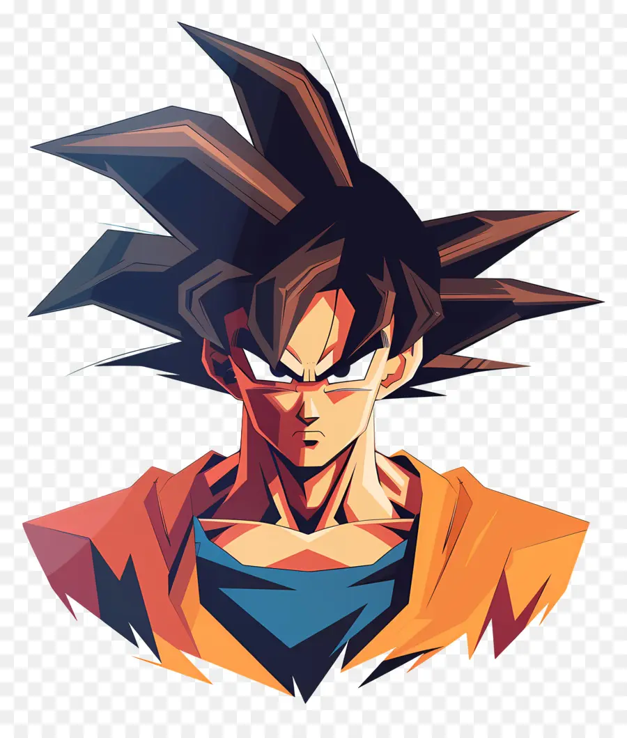 Goku，Karakter Berambut Runcing PNG