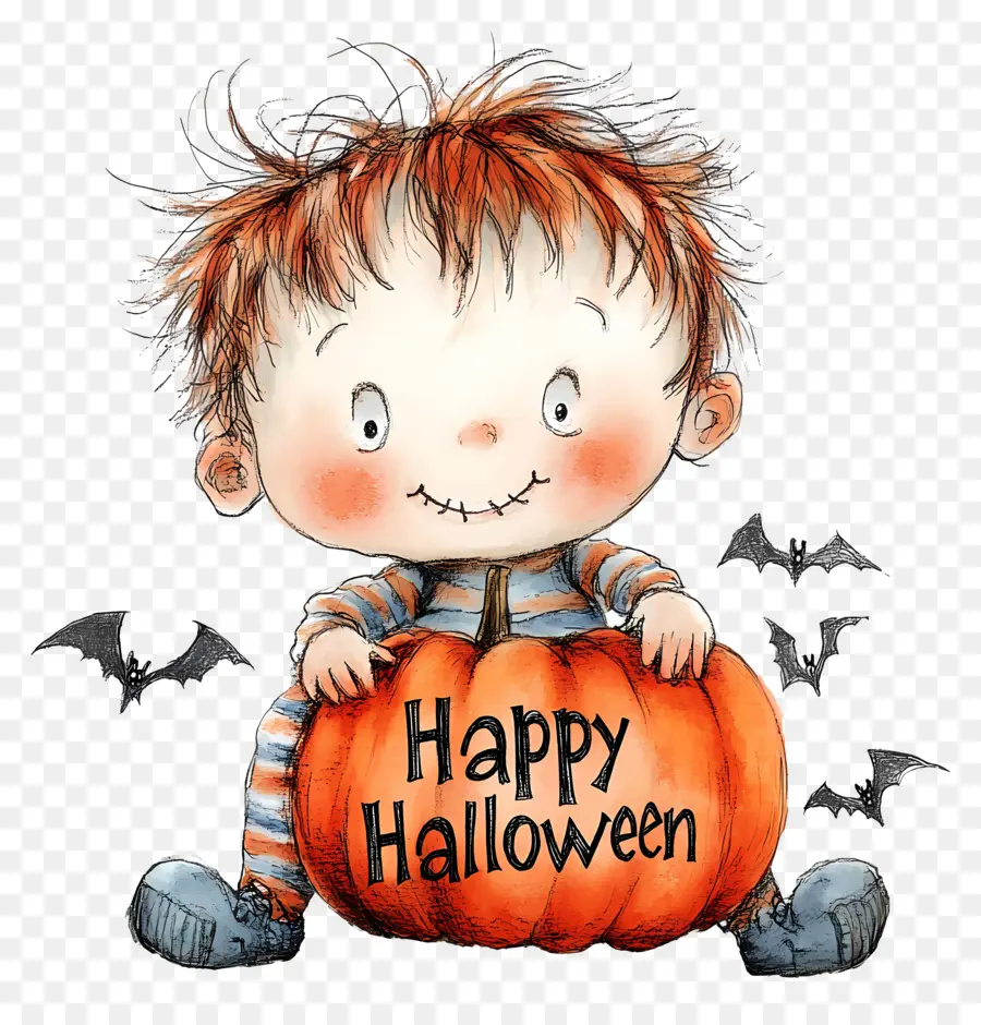 Selamat Halloween，Bocah Halloween PNG