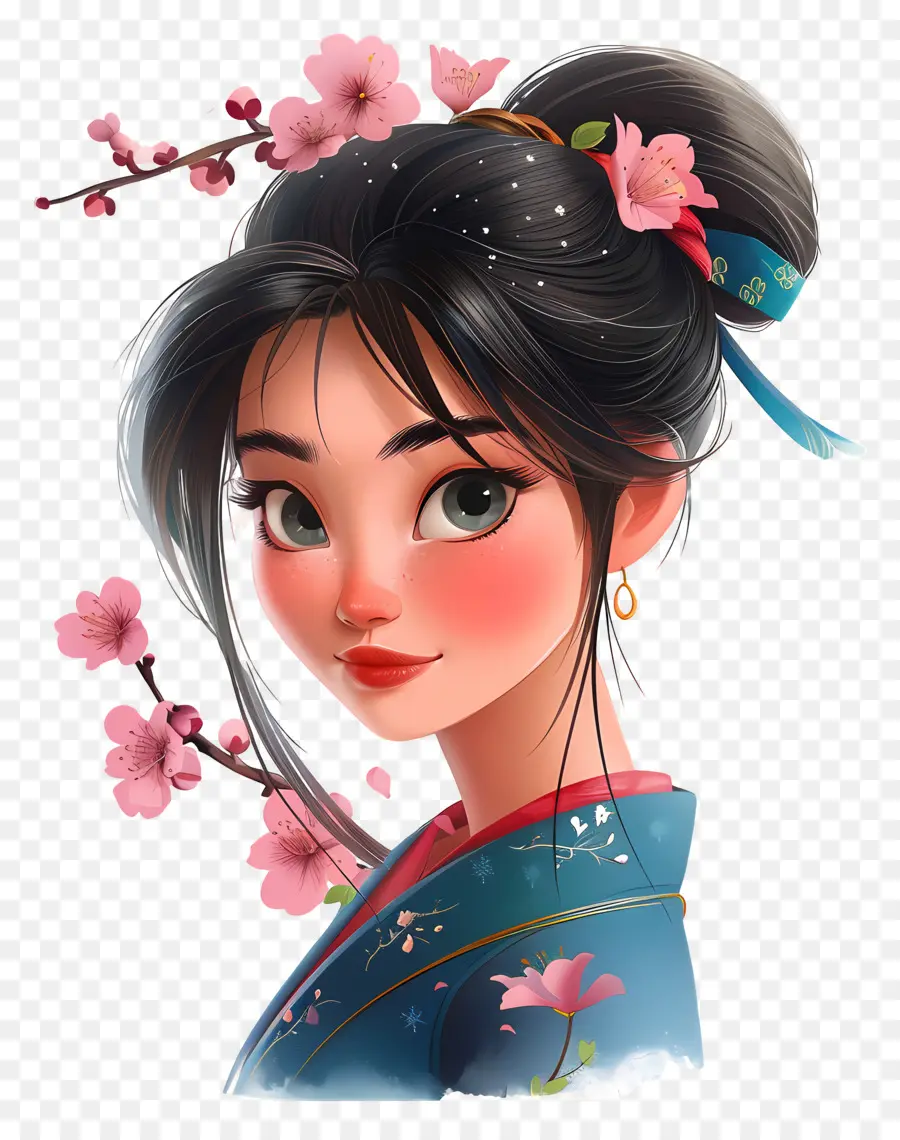 Putri Mulan，Gadis Anime PNG