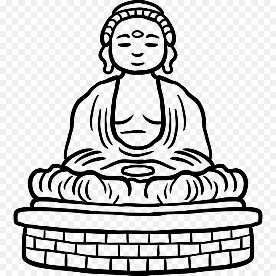 Budha，Buddha Duduk PNG