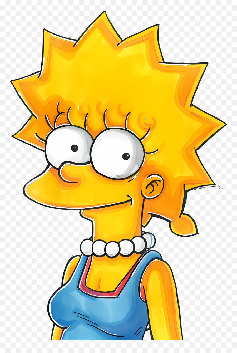 Lisa Simpson，Gadis Kartun PNG