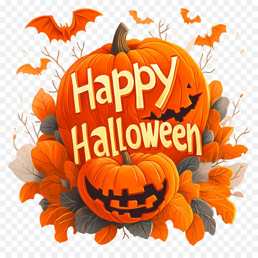 Selamat Halloween，Labu PNG