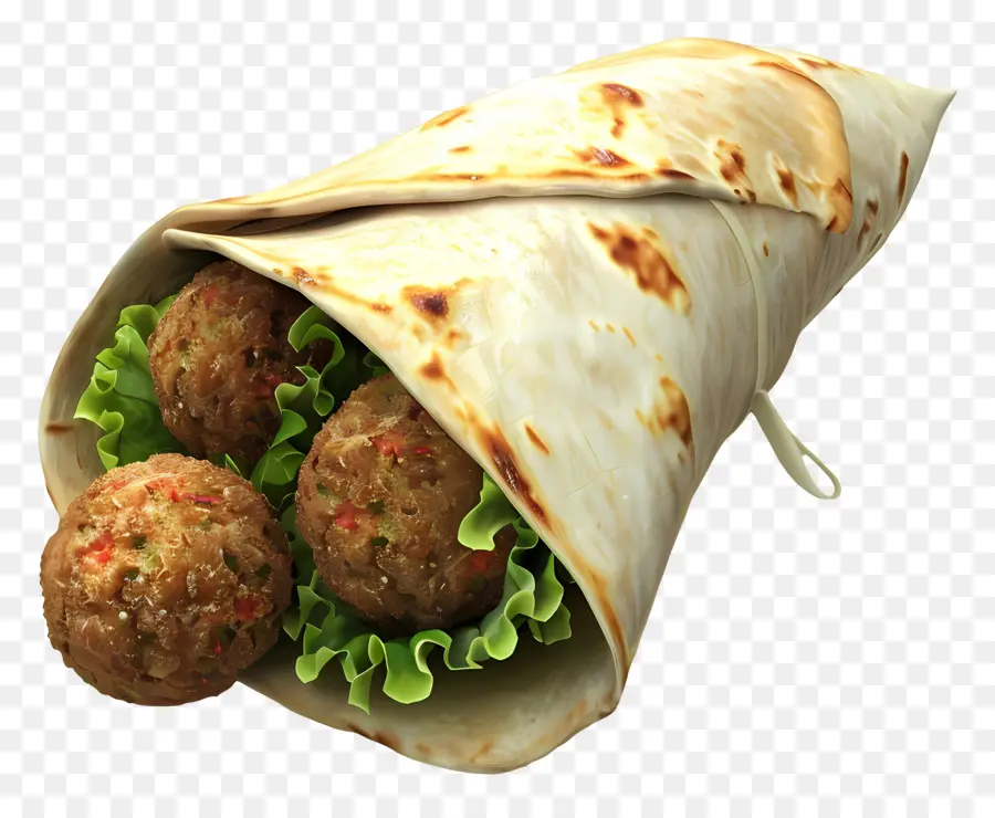 Bungkus Falafel，Bungkus Sandwich PNG