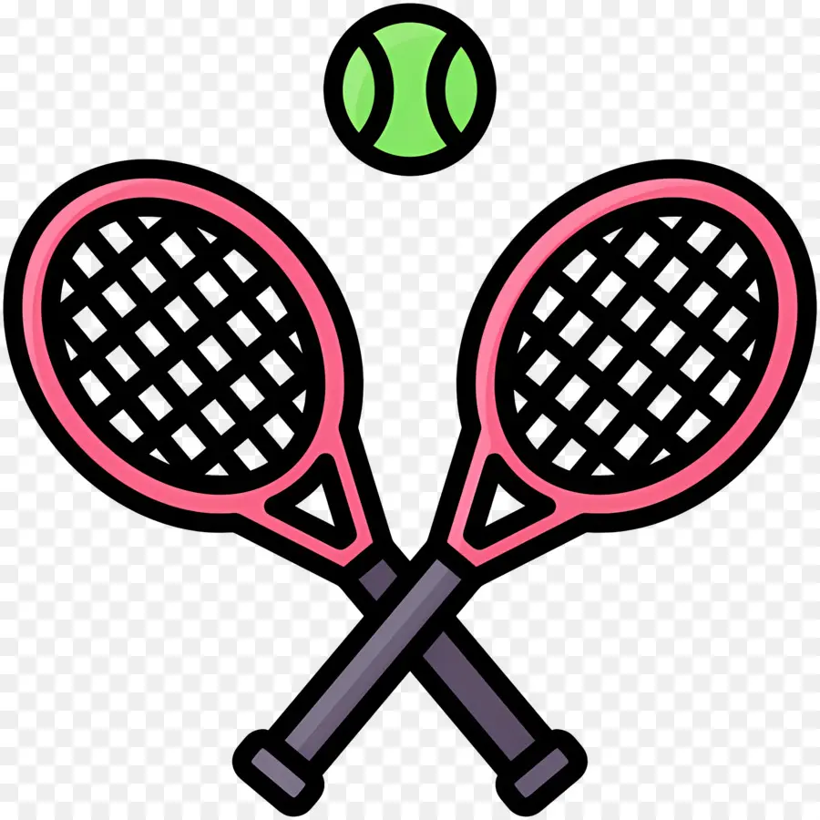 Raket Tenis，Raket Tenis Dan Bola PNG