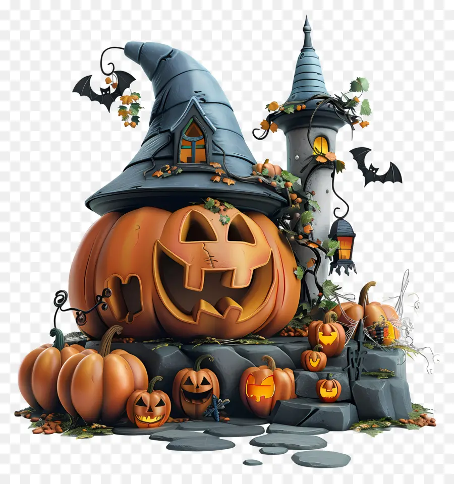 Hallowen，Adegan Halloween PNG