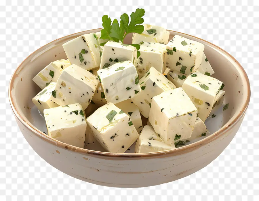 Paneer，Kubus Keju Herba PNG