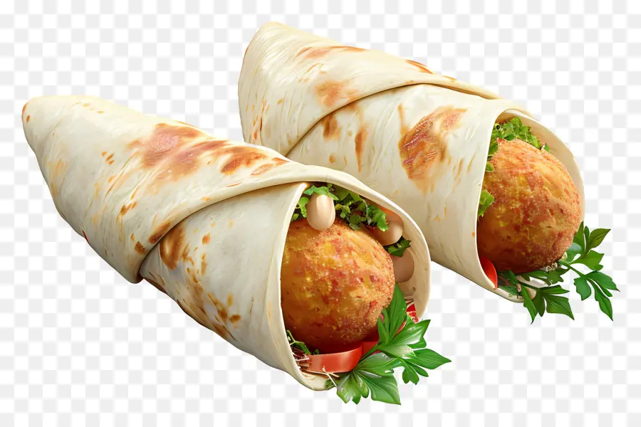 Bungkus Falafel，Membungkus PNG