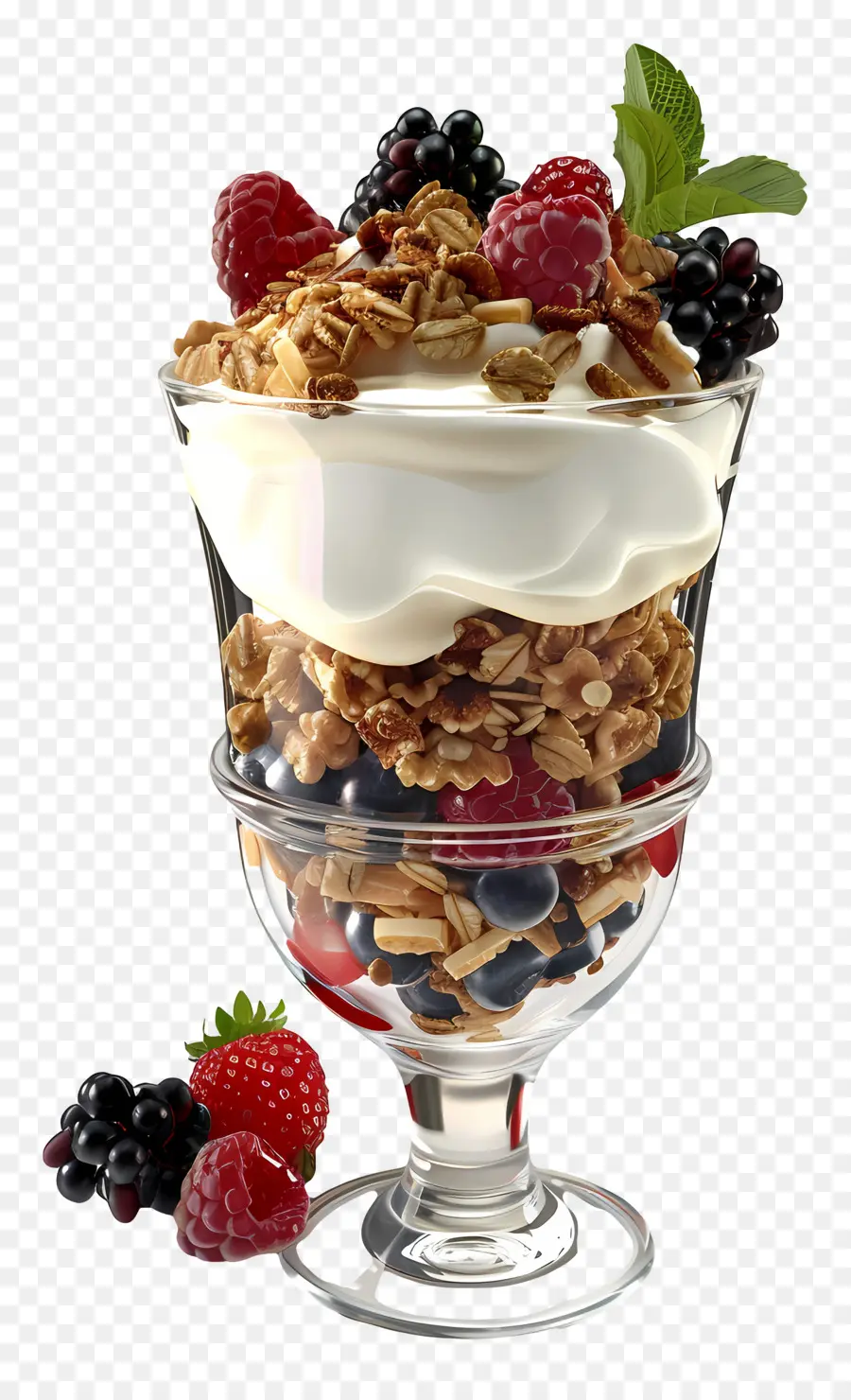 Parfait Yogurt，Parfait Buah PNG