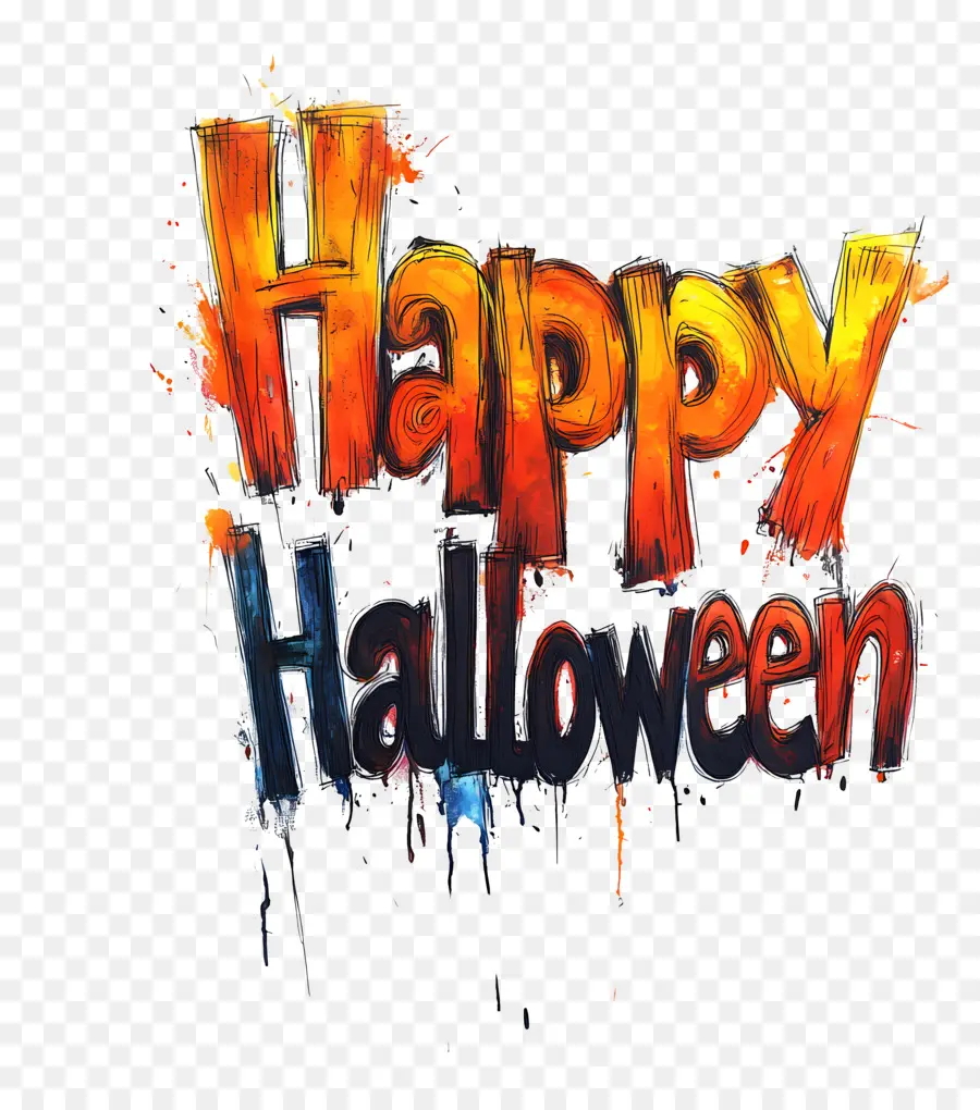 Selamat Halloween，Teks Selamat Halloween PNG