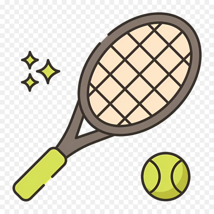 Raket Tenis，Raket Tenis Dan Bola PNG