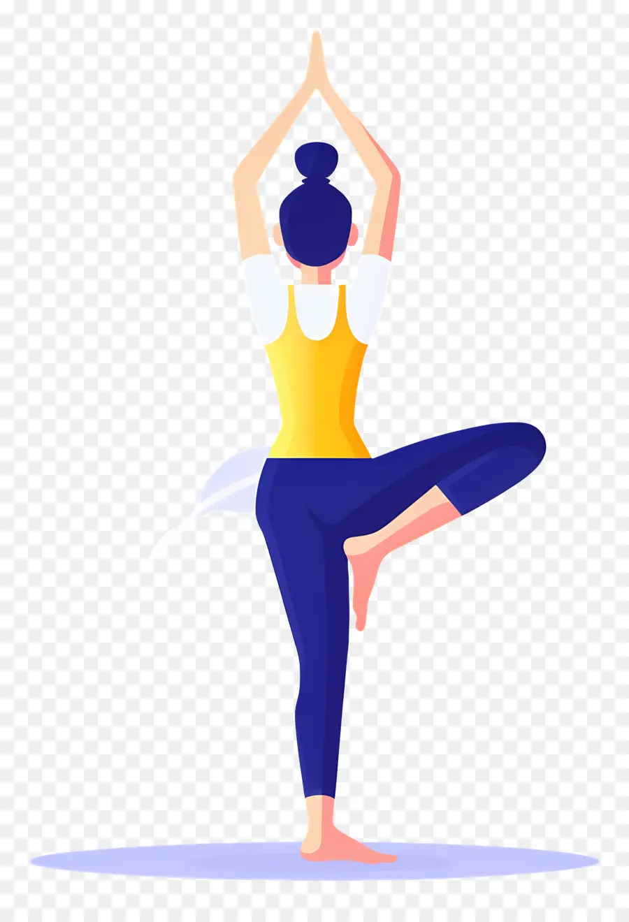 Gadis Melakukan Yoga，Pose Yoga PNG