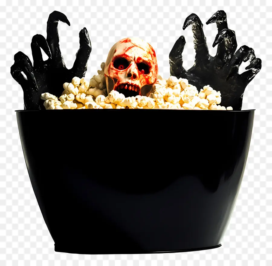 Malam Film Horor，Popcorn Halloween PNG