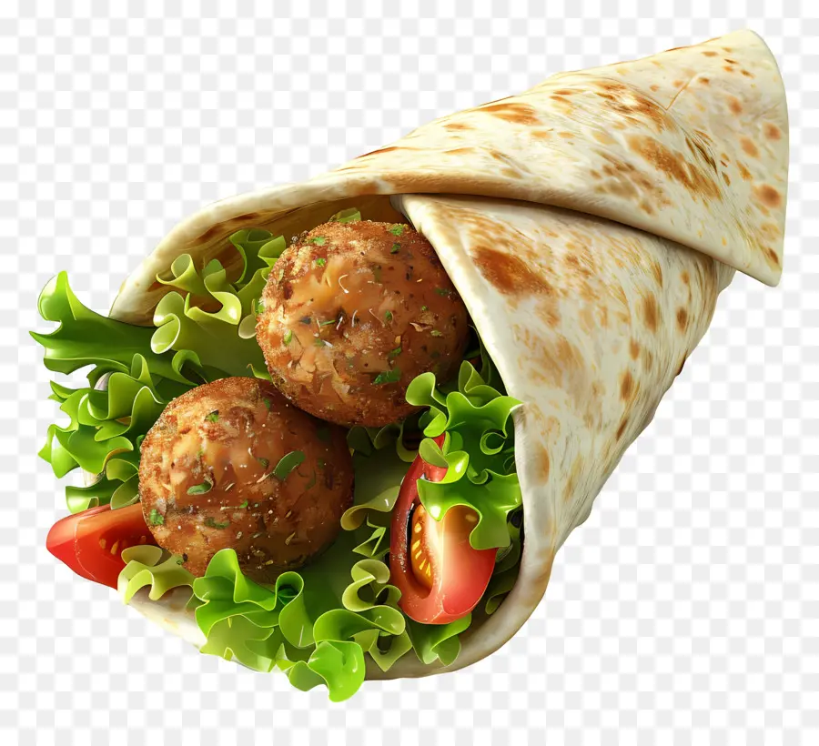 Bungkus Falafel，Bungkus Sandwich PNG