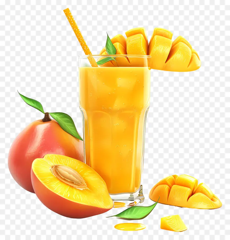 Smoothie Mangga，Jus Mangga PNG